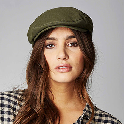 Gorra plana Hooligan de Brixton - Oliva