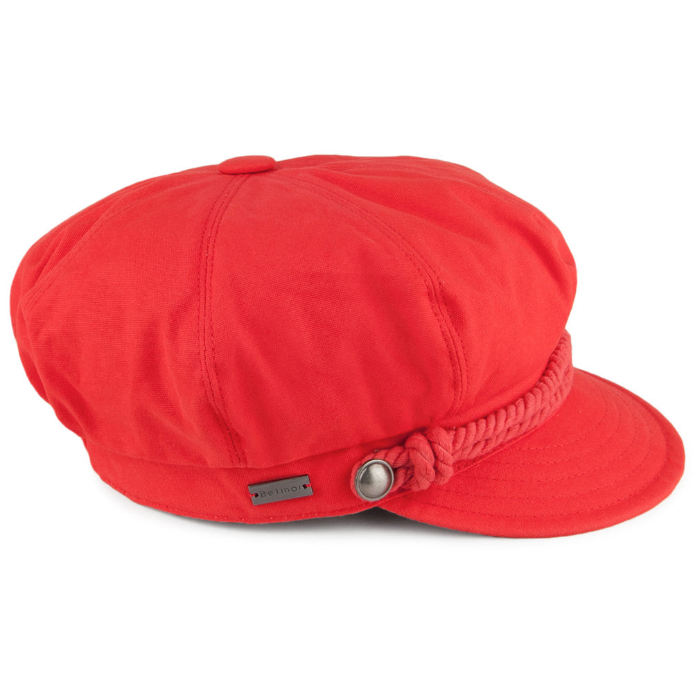 Gorra marinera Baker Boy de Betmar - Rojo