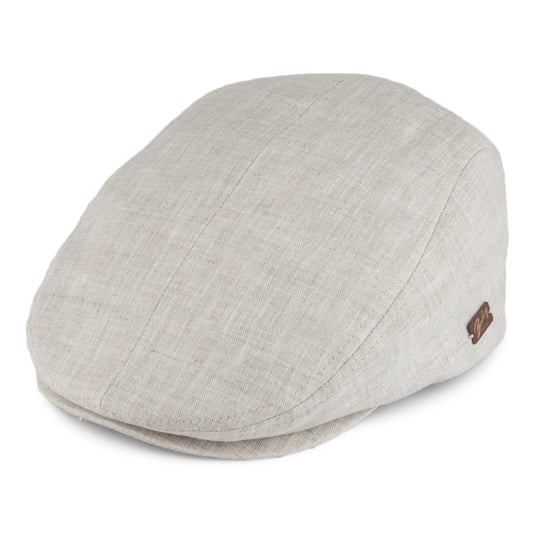 Gorra plana Harston de lino de Bailey - Beige