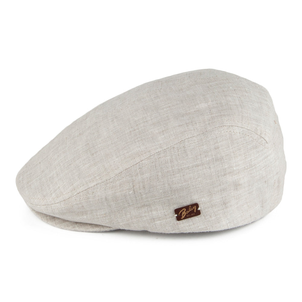 Gorra plana Harston de lino de Bailey - Beige
