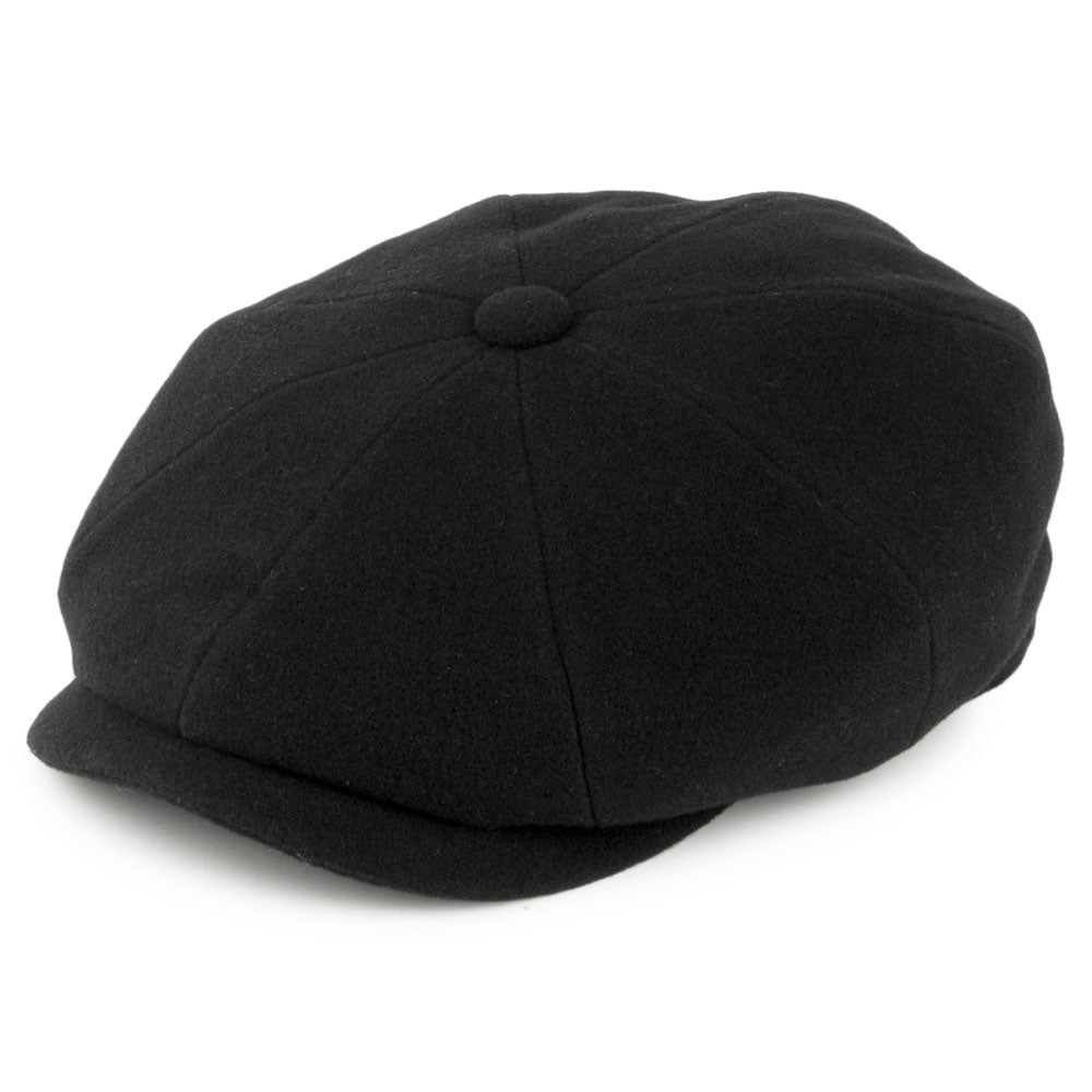 Gorra Newsboy Hatteras de Stetson -Negro