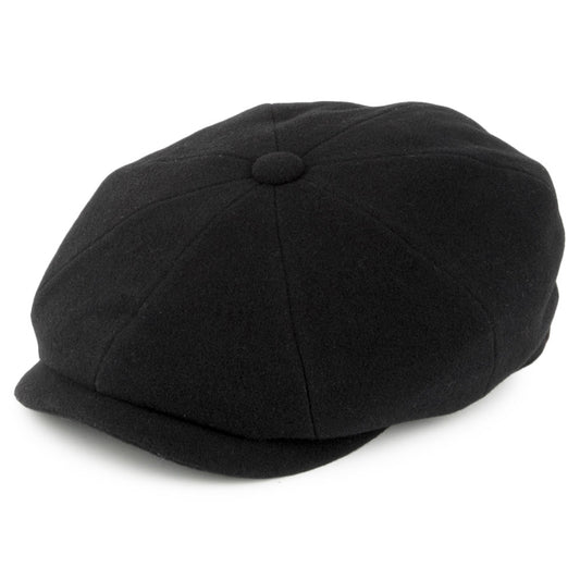 Gorra Newsboy Hatteras de Stetson -Negro