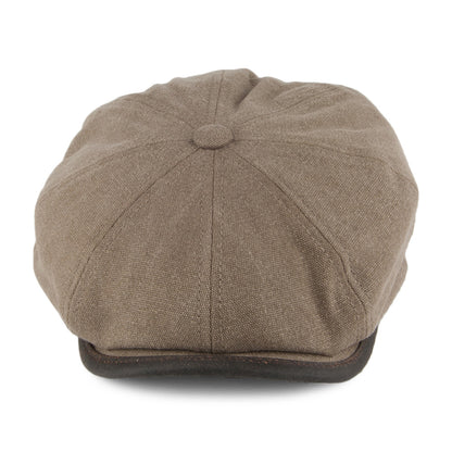 Gorra Newsboy Seward de tejido suave de Stetson - Oliva