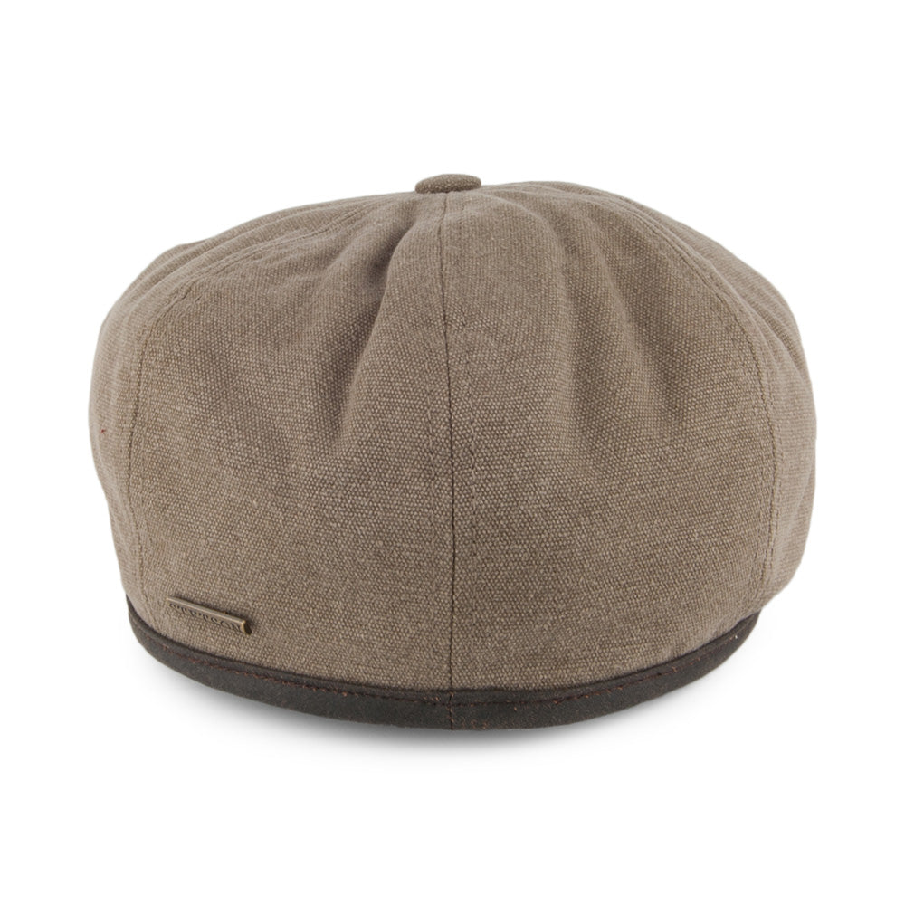 Gorra Newsboy Seward de tejido suave de Stetson - Oliva