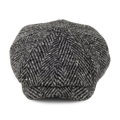 Gorra Newsboy Hatteras de lana de Stetson - Negro-Gris