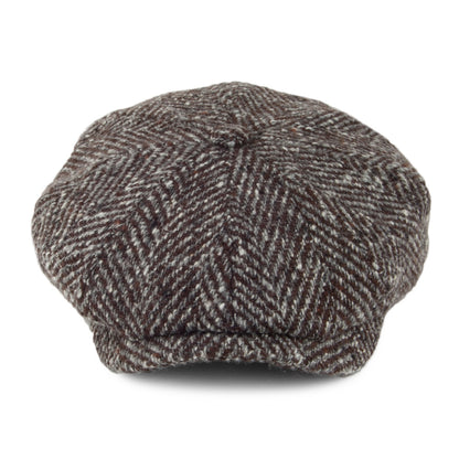 Gorra Newsboy Hatteras de lana de Stetson - Marrón-Gris