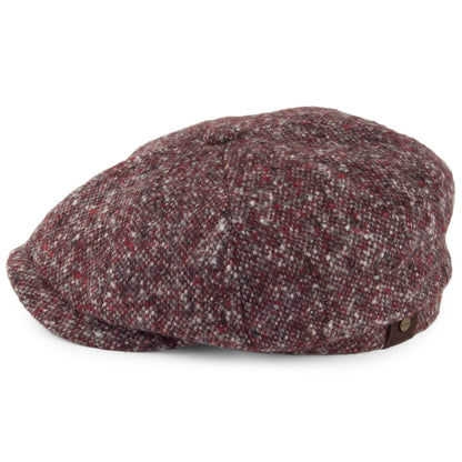 Gorra Newsboy Hatteras de Tweed Donegal de Stetson - Vino