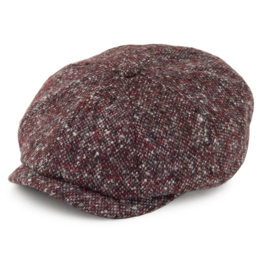 Gorra Newsboy Hatteras de Tweed Donegal de Stetson - Vino