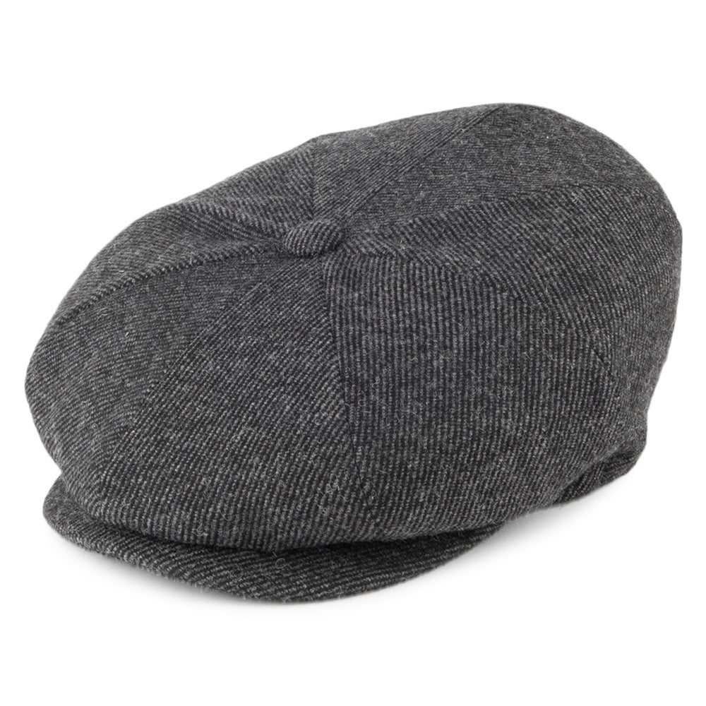 Gorra Newsboy Galvin de sarga de lana de Bailey - Antracita