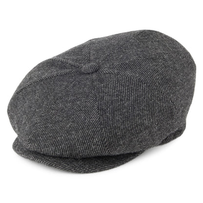 Gorra Newsboy Galvin de sarga de lana de Bailey - Antracita