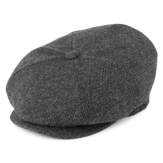 Gorra Newsboy Galvin de sarga de lana de Bailey - Antracita
