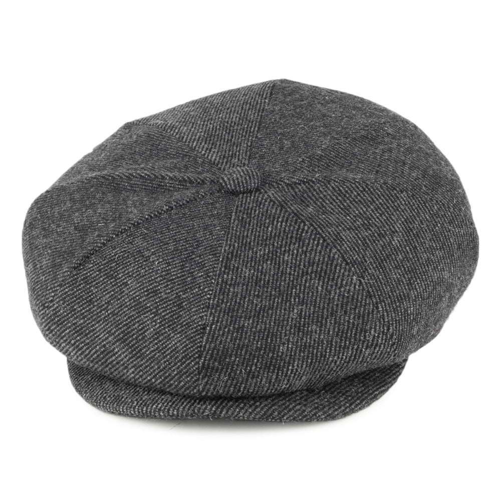 Gorra Newsboy Galvin de sarga de lana de Bailey - Antracita