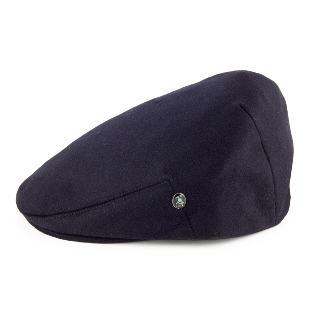 Gorra plana de lana Loden de City Sport - Azul Marino