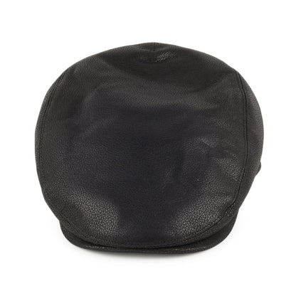 Gorra plana de piel de City Sport - Negro