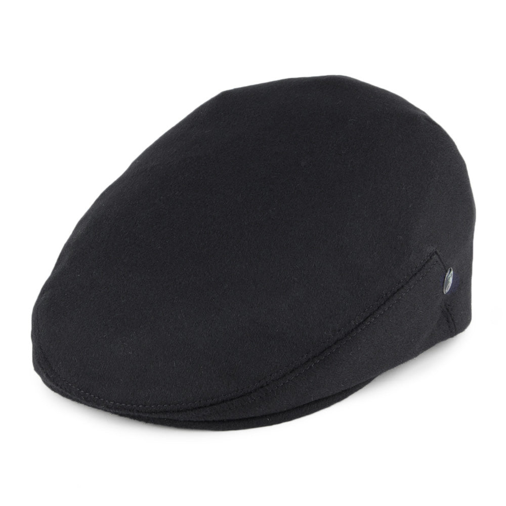 Gorra Plana de cachemira pura de City Sport - Negro