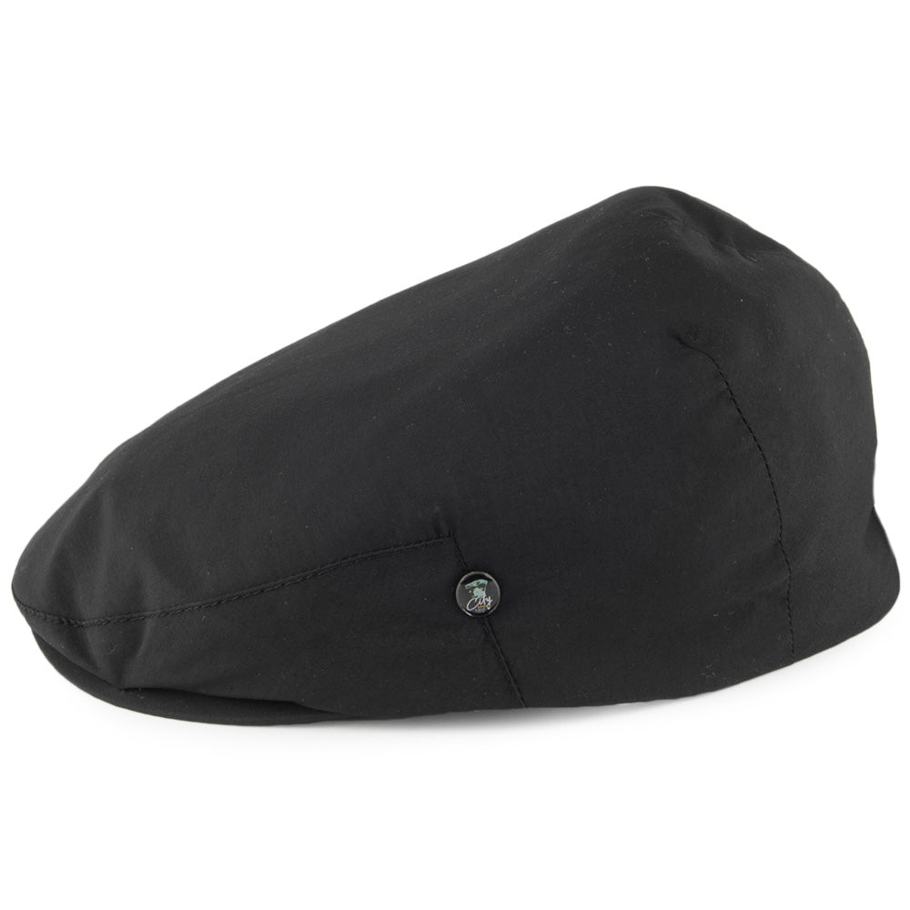 Gorra plana repelente al agua de City Sport - Negro