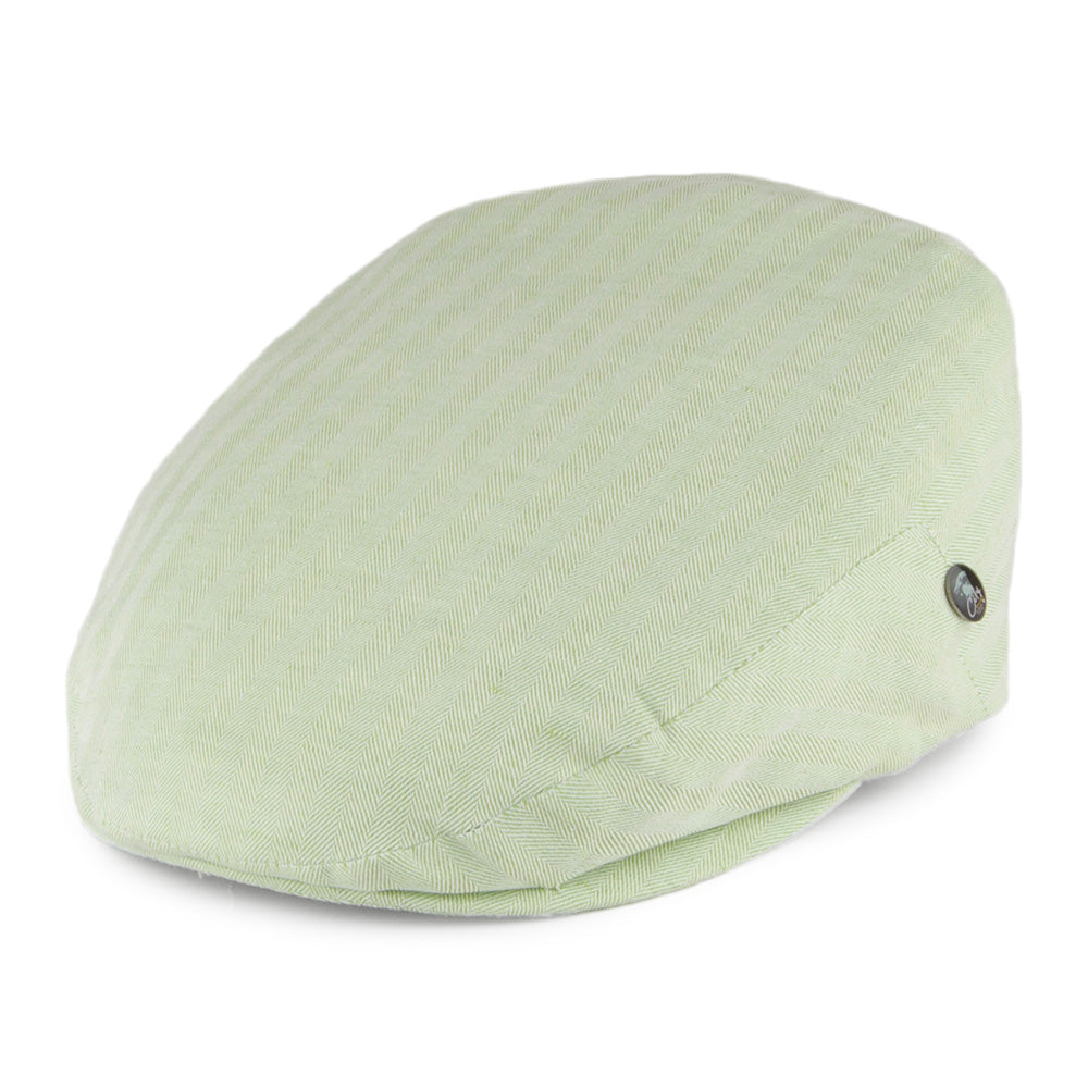 Gorra plana diseño de espiga de lino-algodón de City Sport - Menta
