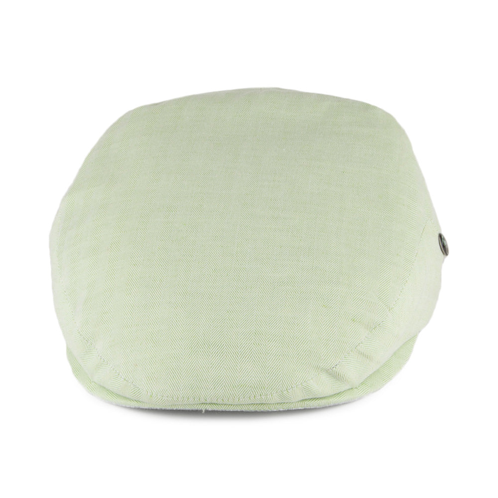 Gorra plana diseño de espiga de lino-algodón de City Sport - Menta