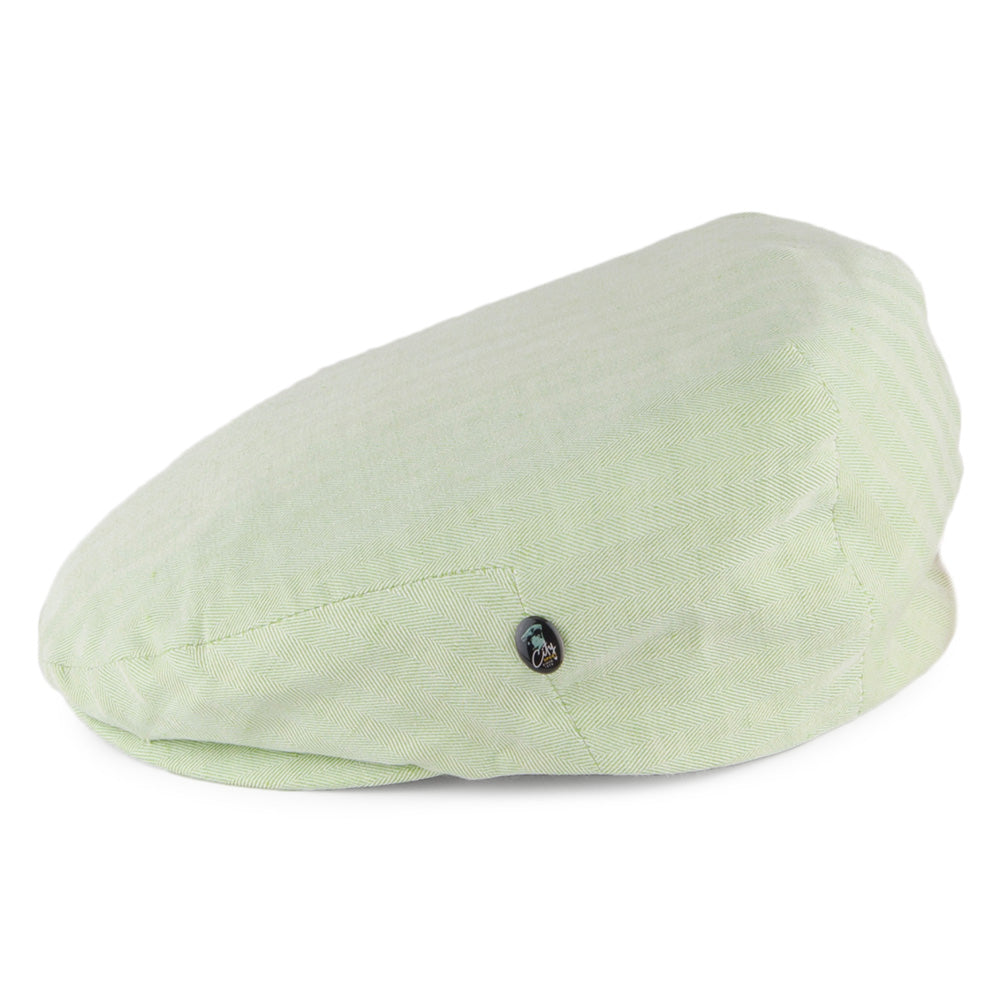 Gorra plana diseño de espiga de lino-algodón de City Sport - Menta