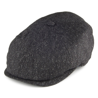 Gorra Newsboy Hudson mezcla de seda de Failsworth - Negro