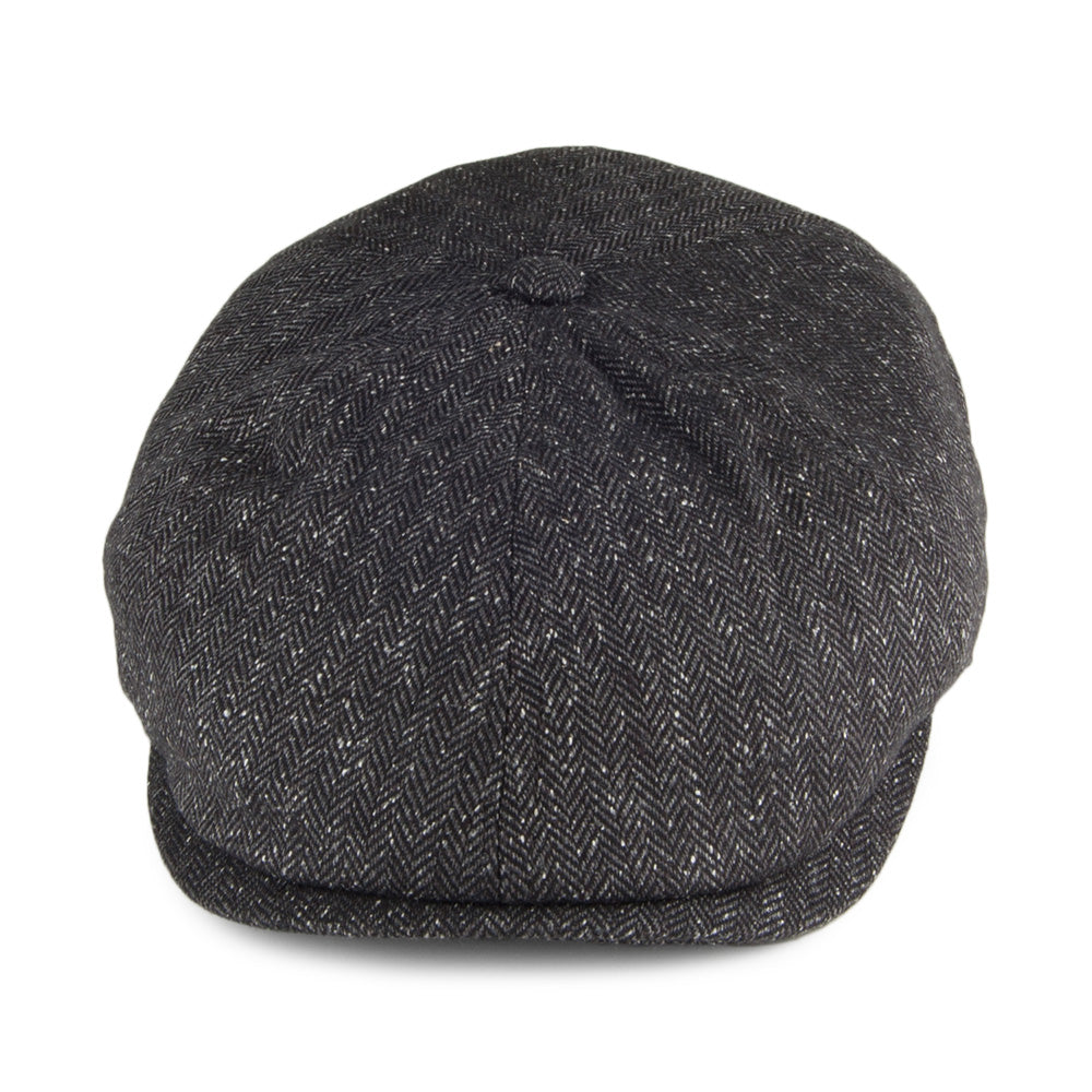 Gorra Newsboy Hudson mezcla de seda de Failsworth - Negro