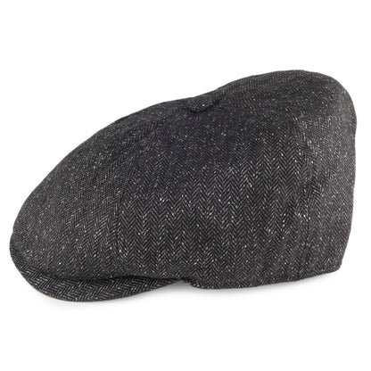 Gorra Newsboy Hudson mezcla de seda de Failsworth - Negro