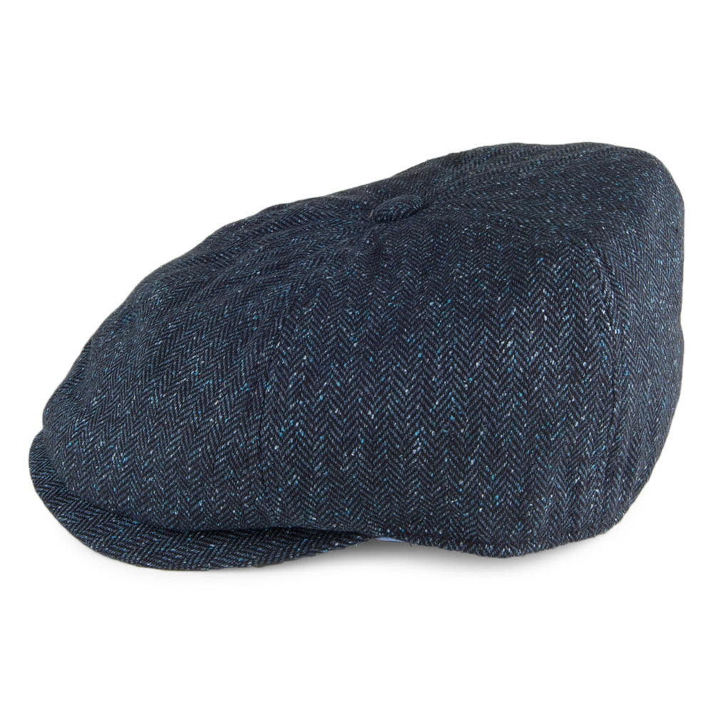 Gorra Newsboy Hudson mezcla de seda de Failsworth - Azul