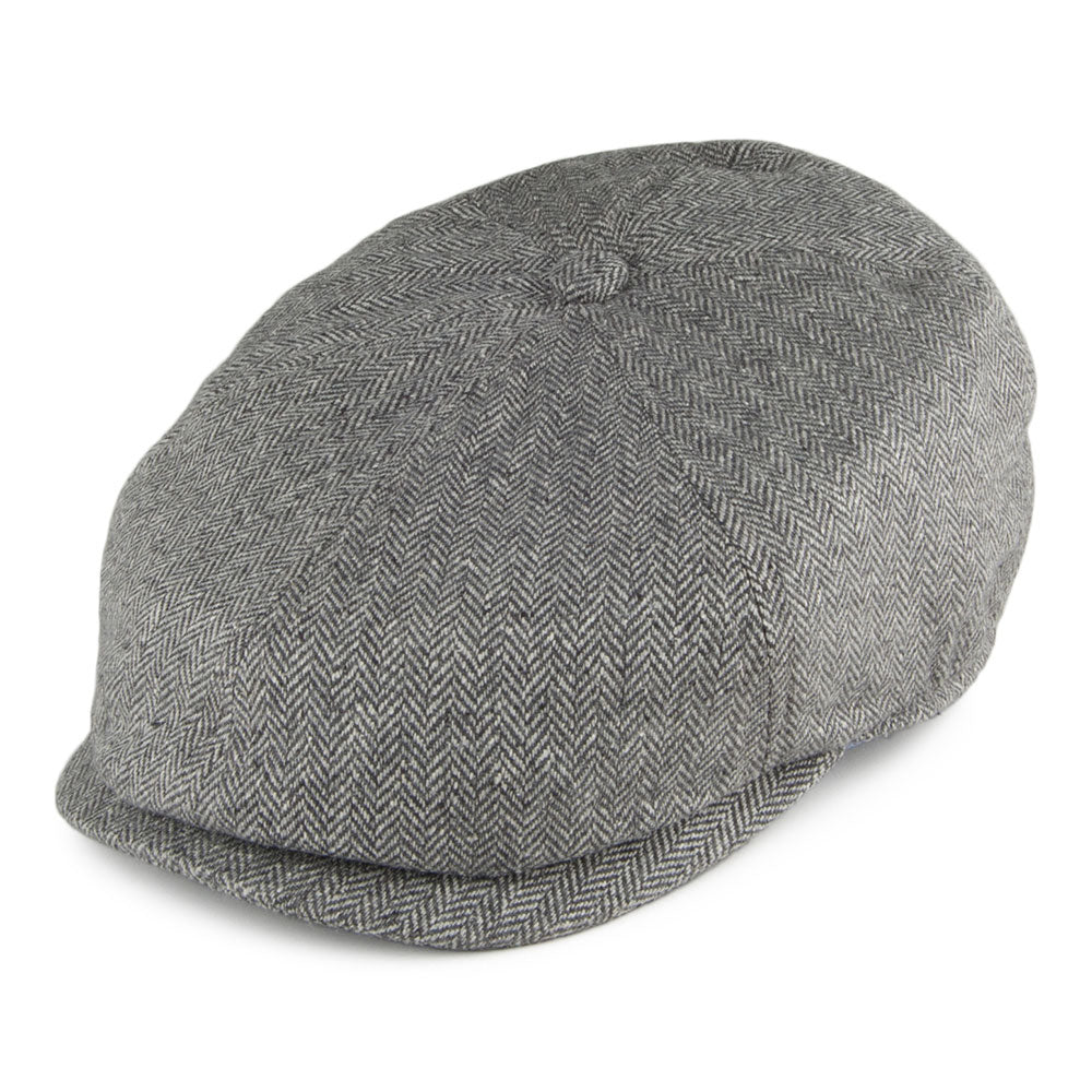 Gorra Newsboy Hudson mezcla de seda de Failsworth - Gris