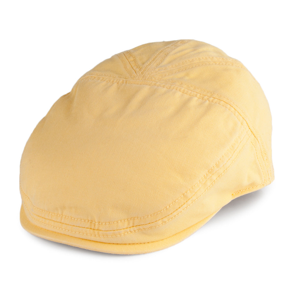Gorra plana Paradise de algodón de Stetson - Amarillo