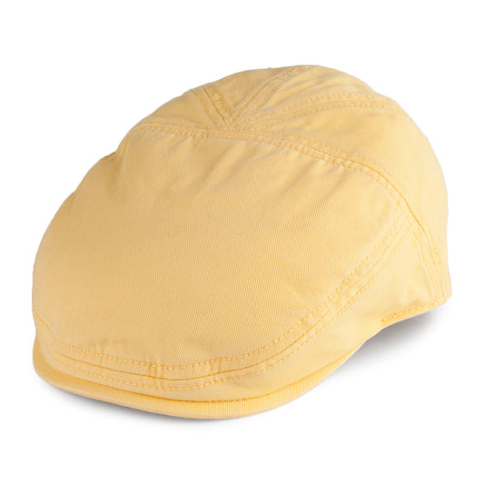 Gorra plana Paradise de algodón de Stetson - Amarillo