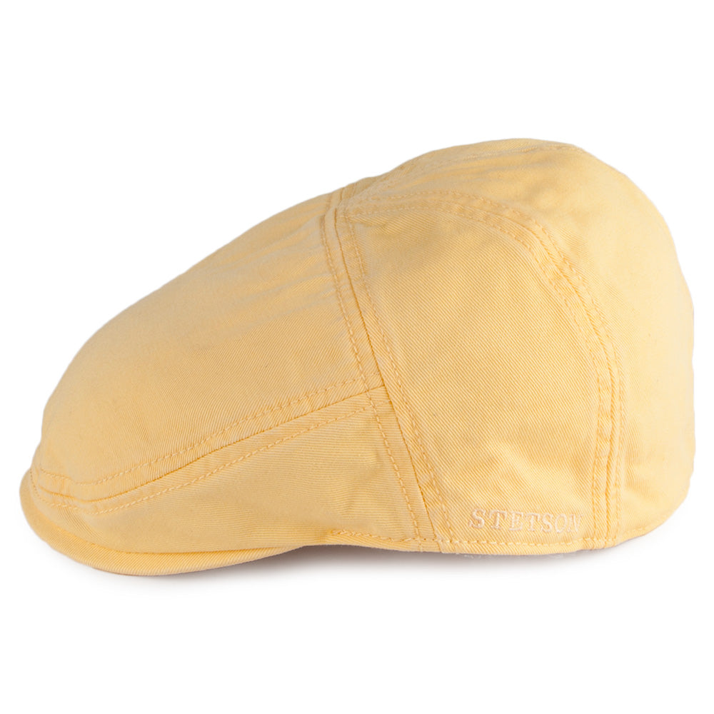 Gorra plana Paradise de algodón de Stetson - Amarillo