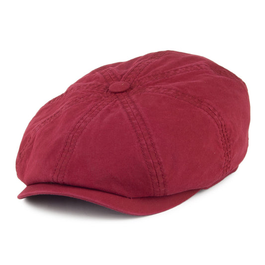 Gorra Newsboy Hatteras algodón orgánico de Stetson Hats - Burdeos