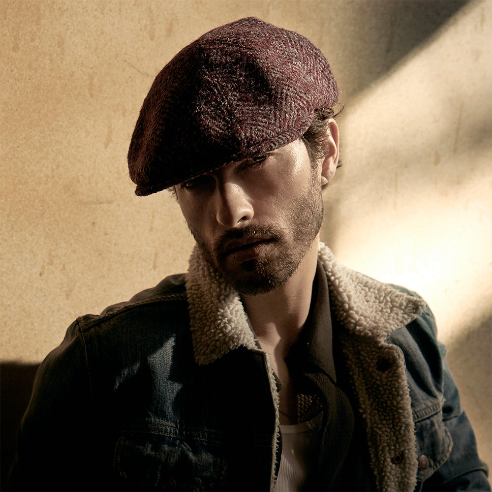 Gorra Newsboy Kufell plegable de Bailey - Burdeos