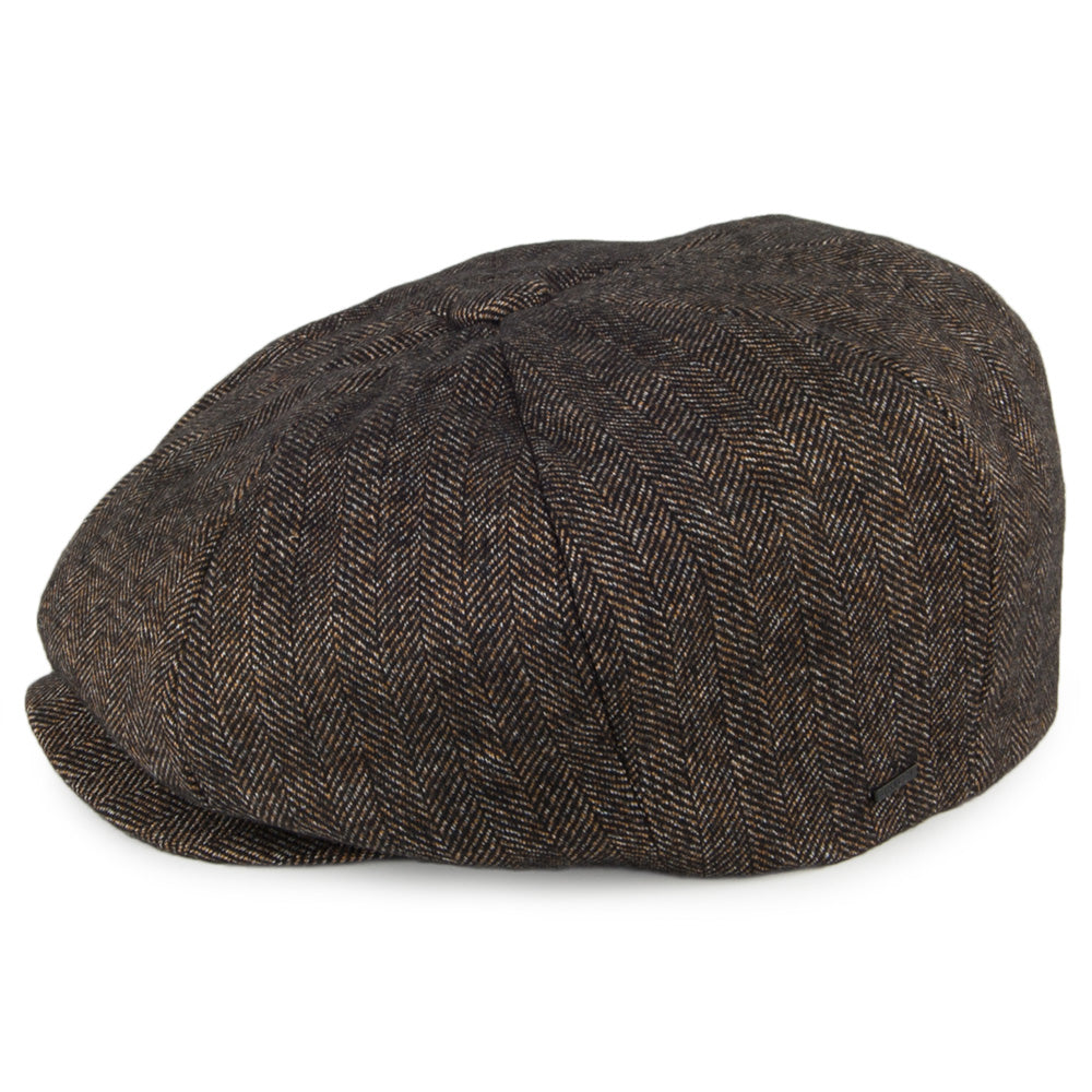 Gorra Newsboy Beech diseño de espiga de Bailey - Negro-Marrón