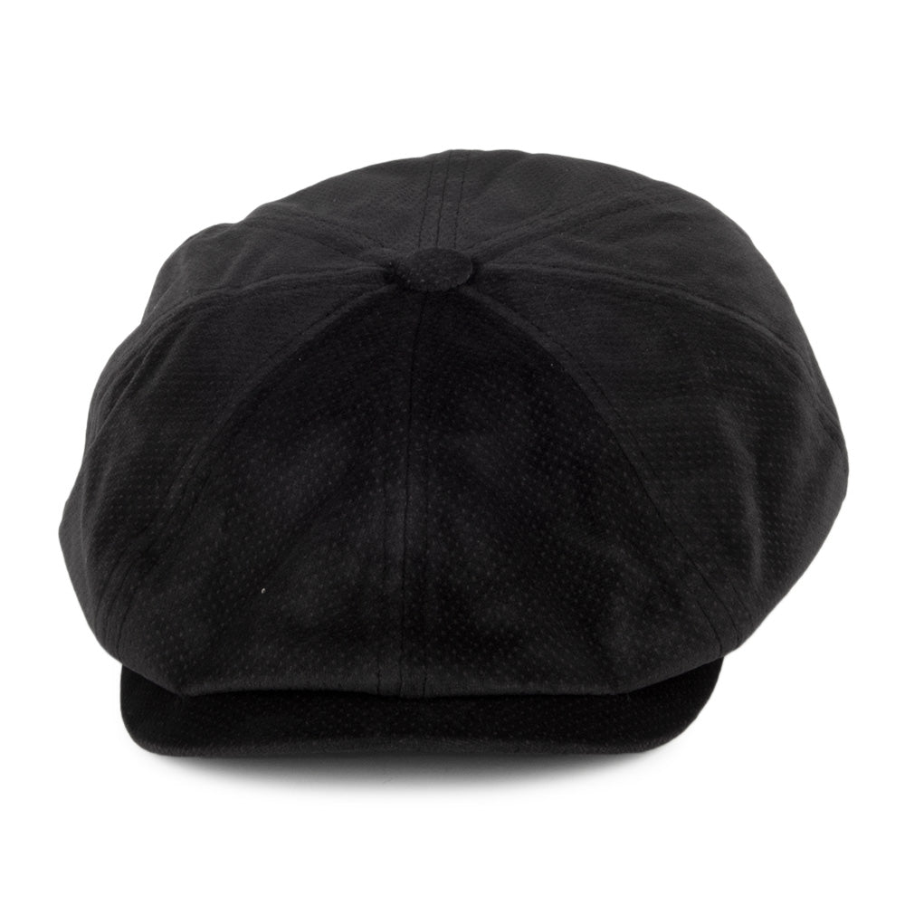 Gorra Newsboy Wyman de terciopelo de Bailey - Negro