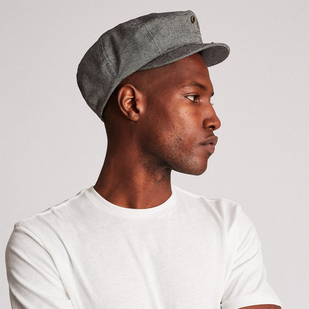 Gorra Newsboy Brood de Brixton - Azul-Vaquero