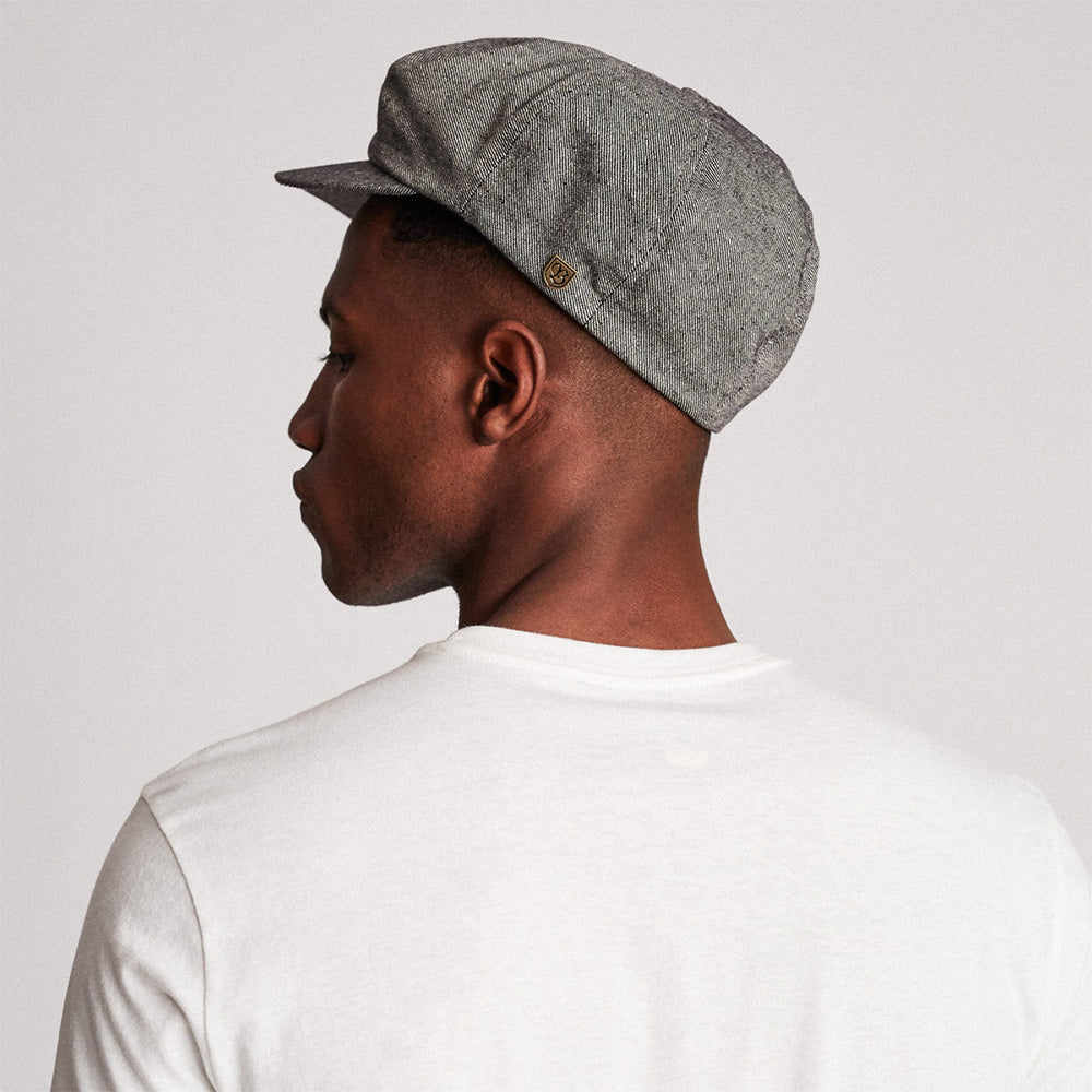 Gorra Newsboy Brood de Brixton - Azul-Vaquero