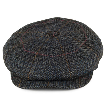 Gorra Newsboy diseño de espiga de lana de City Sport - Gris