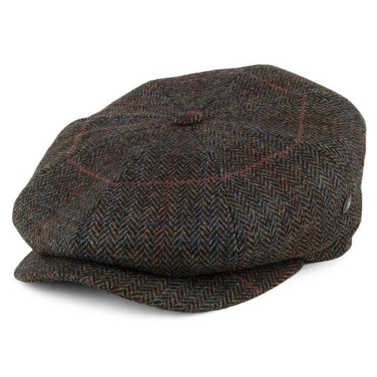 Gorra Newsboy diseño de espiga de City Sport - Verde Oliva