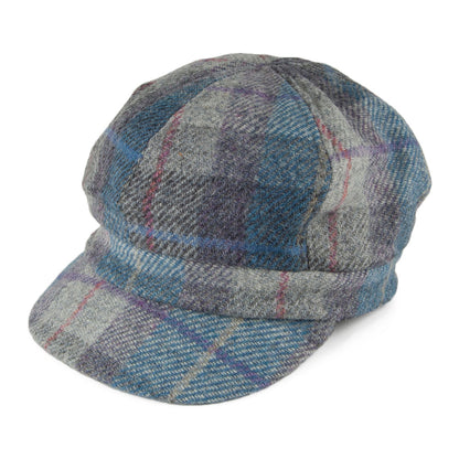 Gorra Baker Boy mujeres Gabby de HARRIS TWEED de Failsworth - Mezcla de Azules