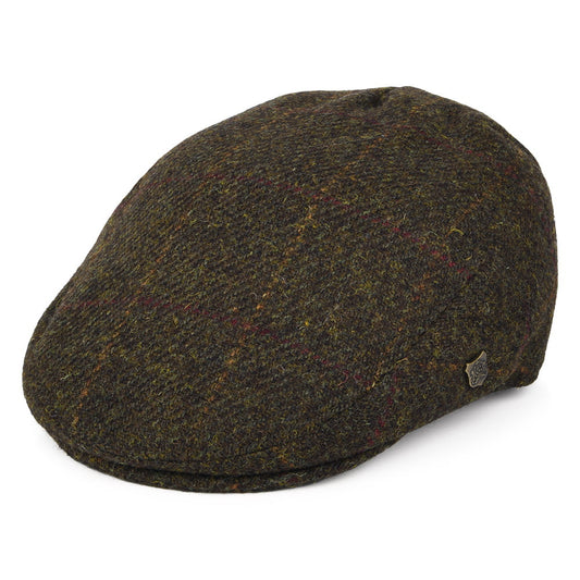 Gorra plana Stornoway de HARRIS TWEED a cuadros de Failsworth - Turba
