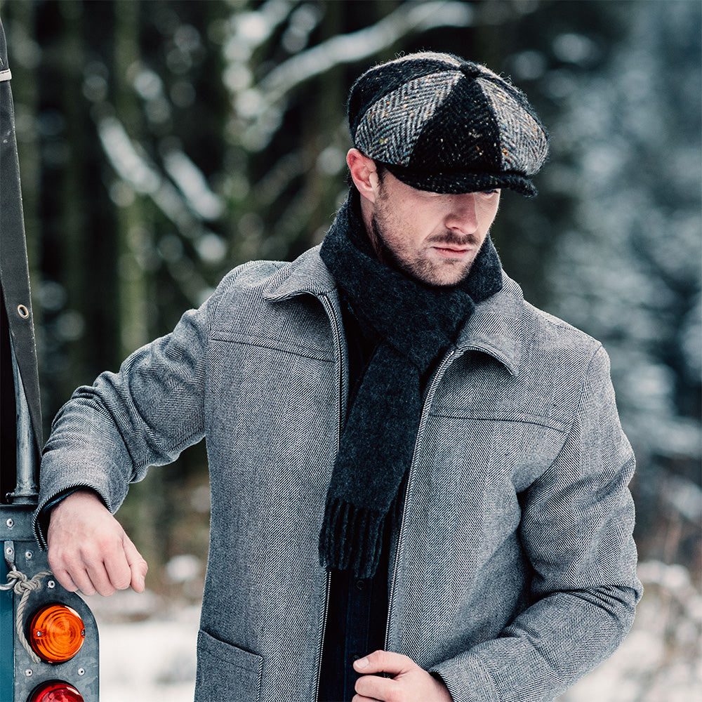 Newsboy Magee de Tweed Donegal de Failsworth - Verde-Gris