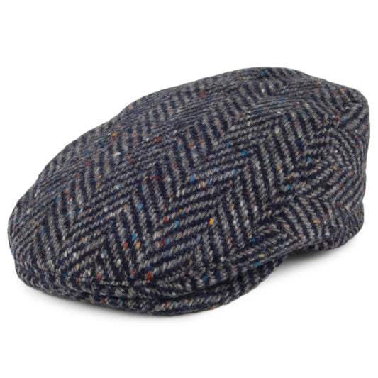 Gorra plana Longford de Tweed Donegal de Failsworth - Mezcla de grises