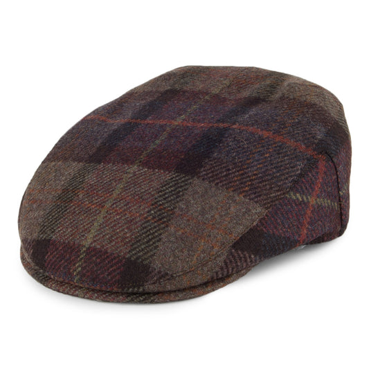 Gorra plana Cambridge de lana de Failsworth - Marrón Jaspeado