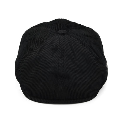 Gorra Newsboy Hudson de pana de Failsworth - Negro
