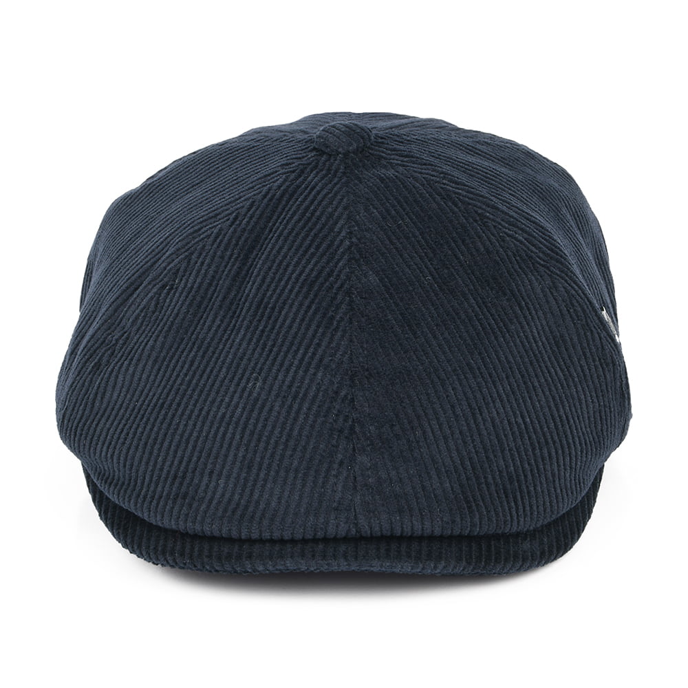 Gorra Newsboy Hudson de pana de pana de Failsworth - Azul Marino