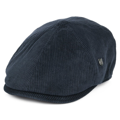 Gorra Newsboy Hudson de pana de pana de Failsworth - Azul Marino