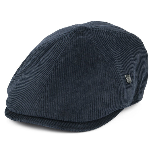 Gorra Newsboy Hudson de pana de pana de Failsworth - Azul Marino