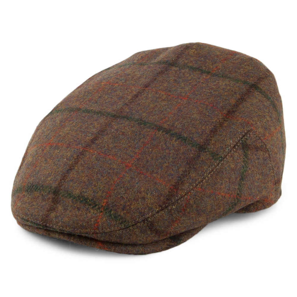 Gorra plana Gamekeeper repelente al agua a cuadros de Failsworth - Beige Arena
