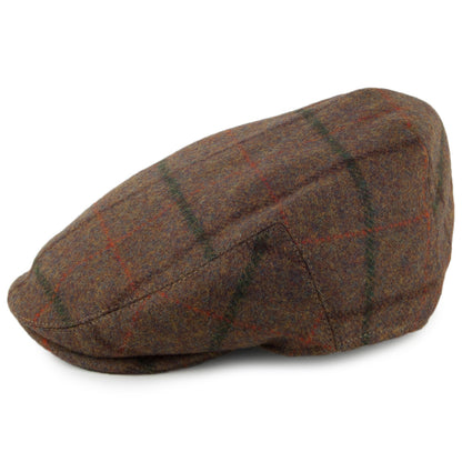 Gorra plana Gamekeeper repelente al agua a cuadros de Failsworth - Beige Arena